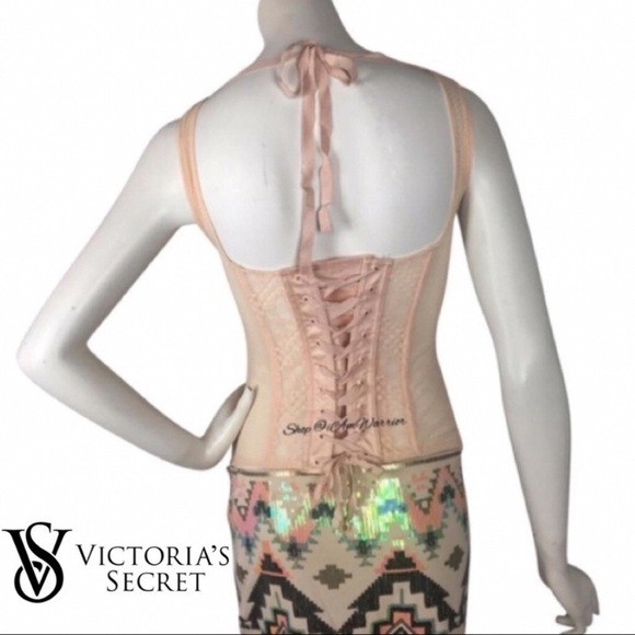 Victoriaโs Secret blush cut out lace up corset *shop@iamwarrior - Picture 4 of 8